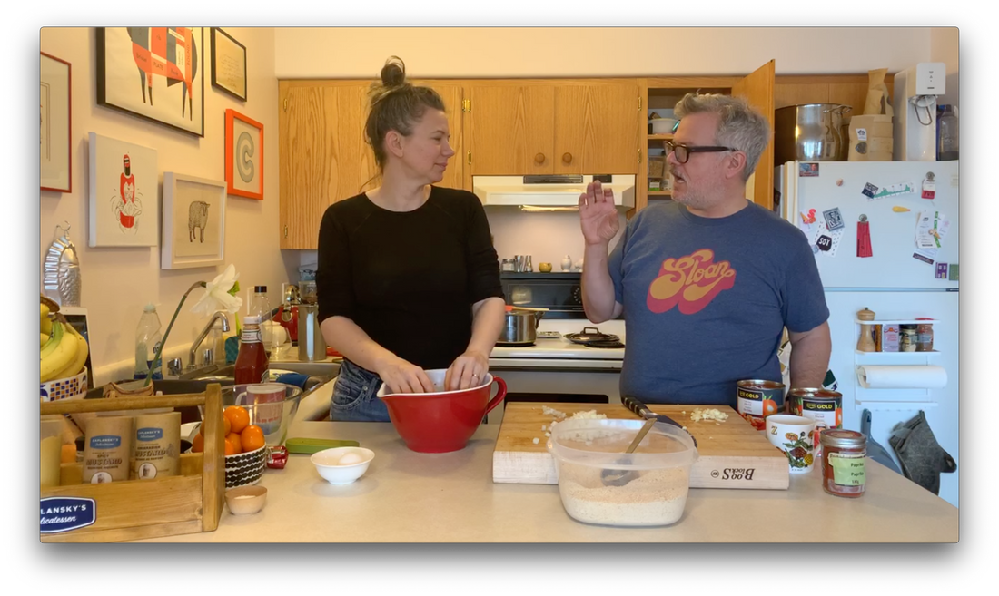 Chicken Fricazee with Meatballs and Kishke