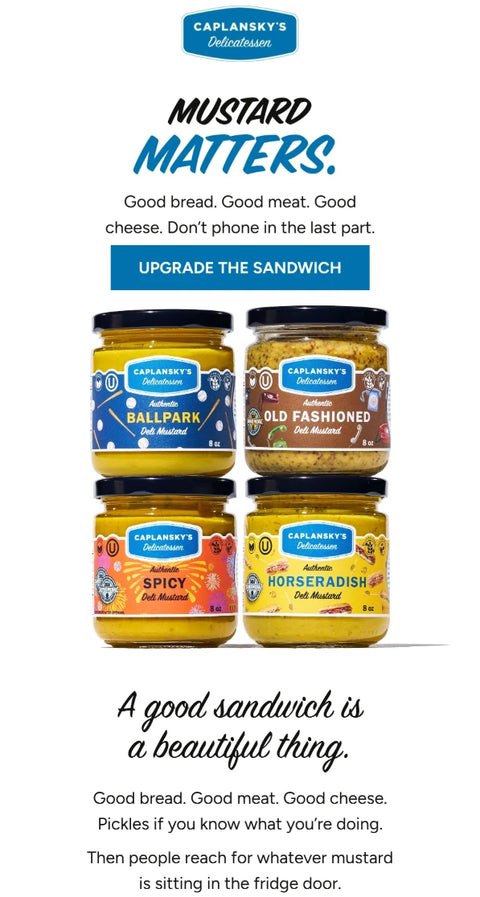 Why mustard matters — newsletter sample