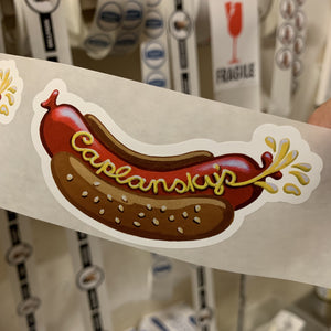 Hotdog Sticker (3 pack)